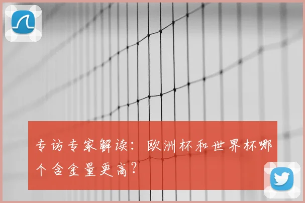 专访专家解读:欧洲杯和世界杯哪个含金量更高?